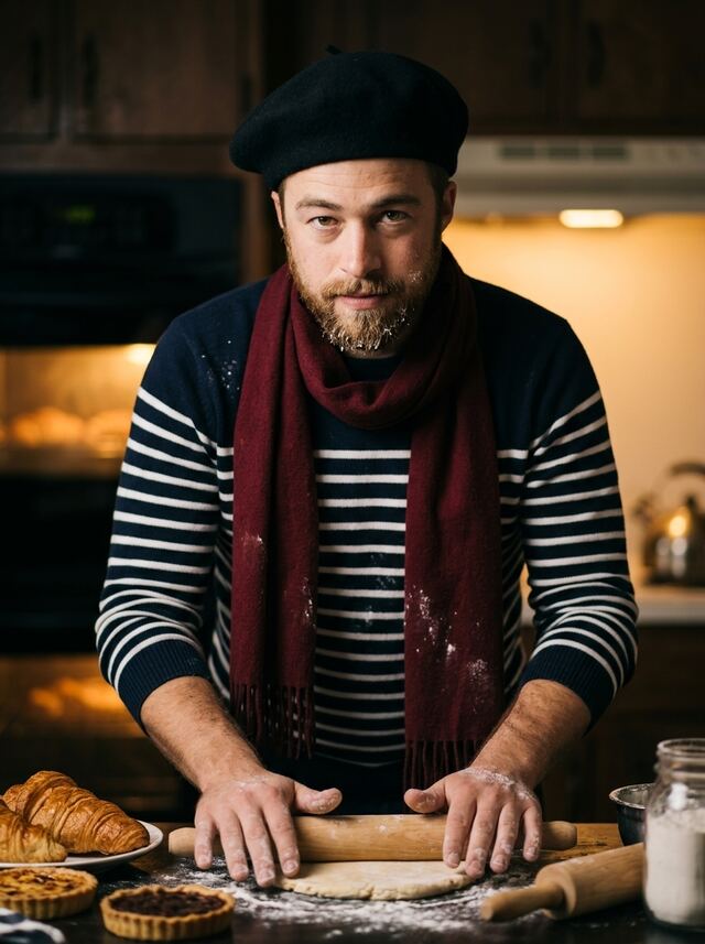 Parisian patisserie baking